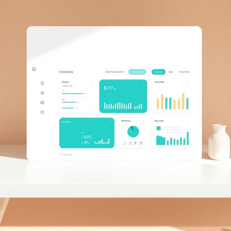 Schermata di una piattaforma SaaS modulare con accenti teal